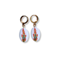 Paintbrush Flower Hoop Earrings
