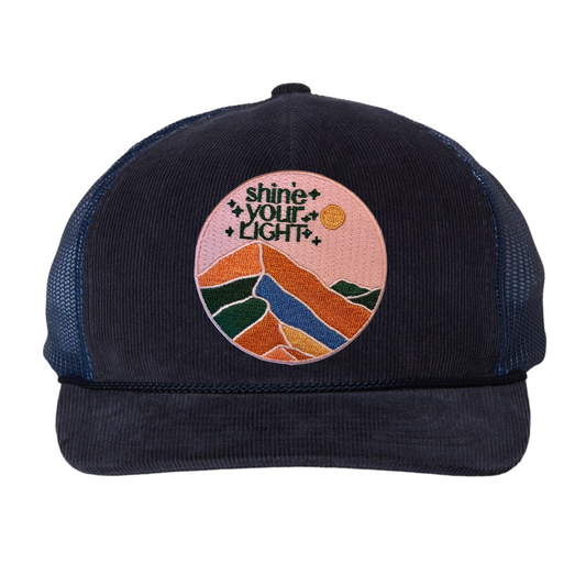 Corduroy Trucker Hat - Shine Your Light