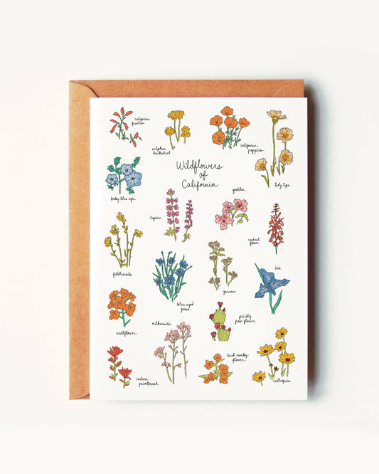 Wildflowers of California Greeting Card