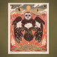 Moonflower Owl Art Print  