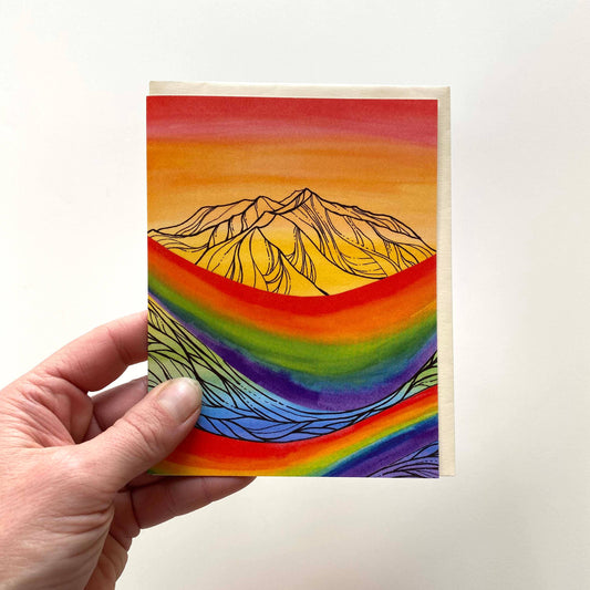 Rainbow Mountain Card