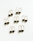 Belen Minimalist Gemstone Earring - Black Tourmaline