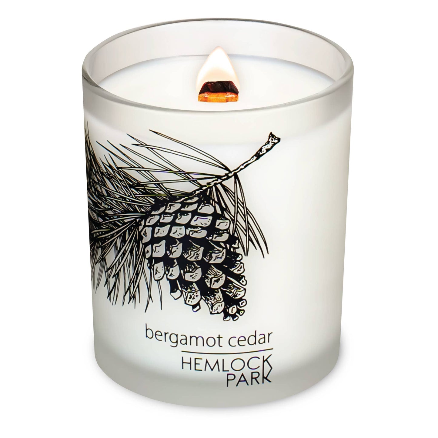 Bergamot Cedar Frosted Jar Candle