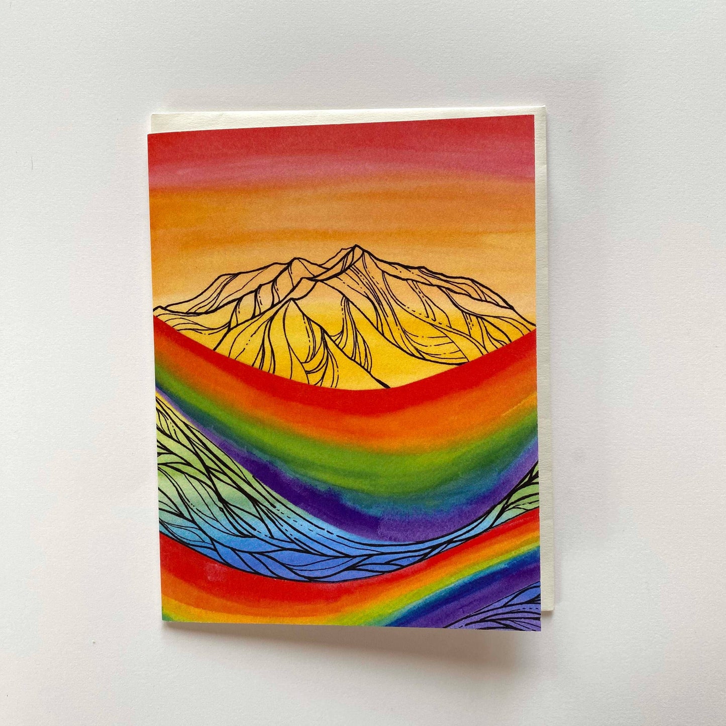 Rainbow Mountain Card