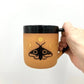 Moth & Moon Wheel Thrown Mug