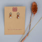 Aqua Terra Jasper MIni Dangle Earrings - Oxidized Sterling