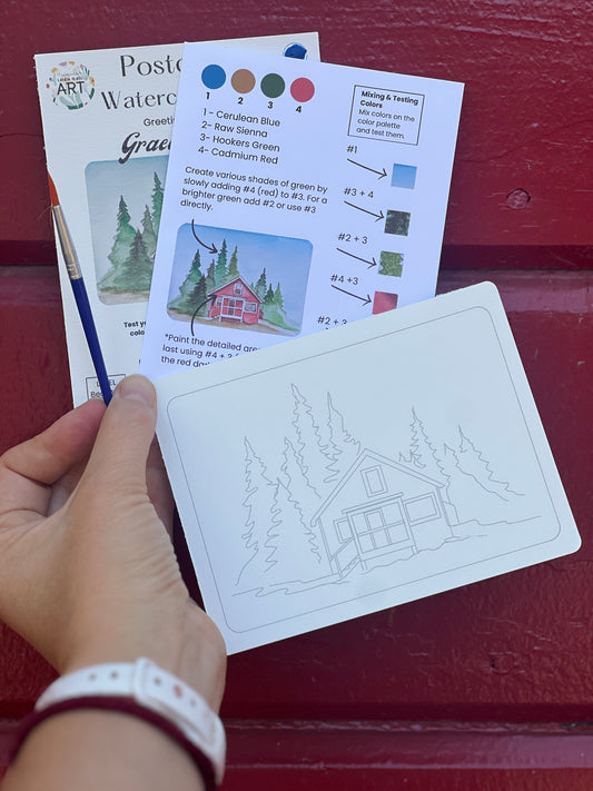 Paint your own Graeagle Post Card