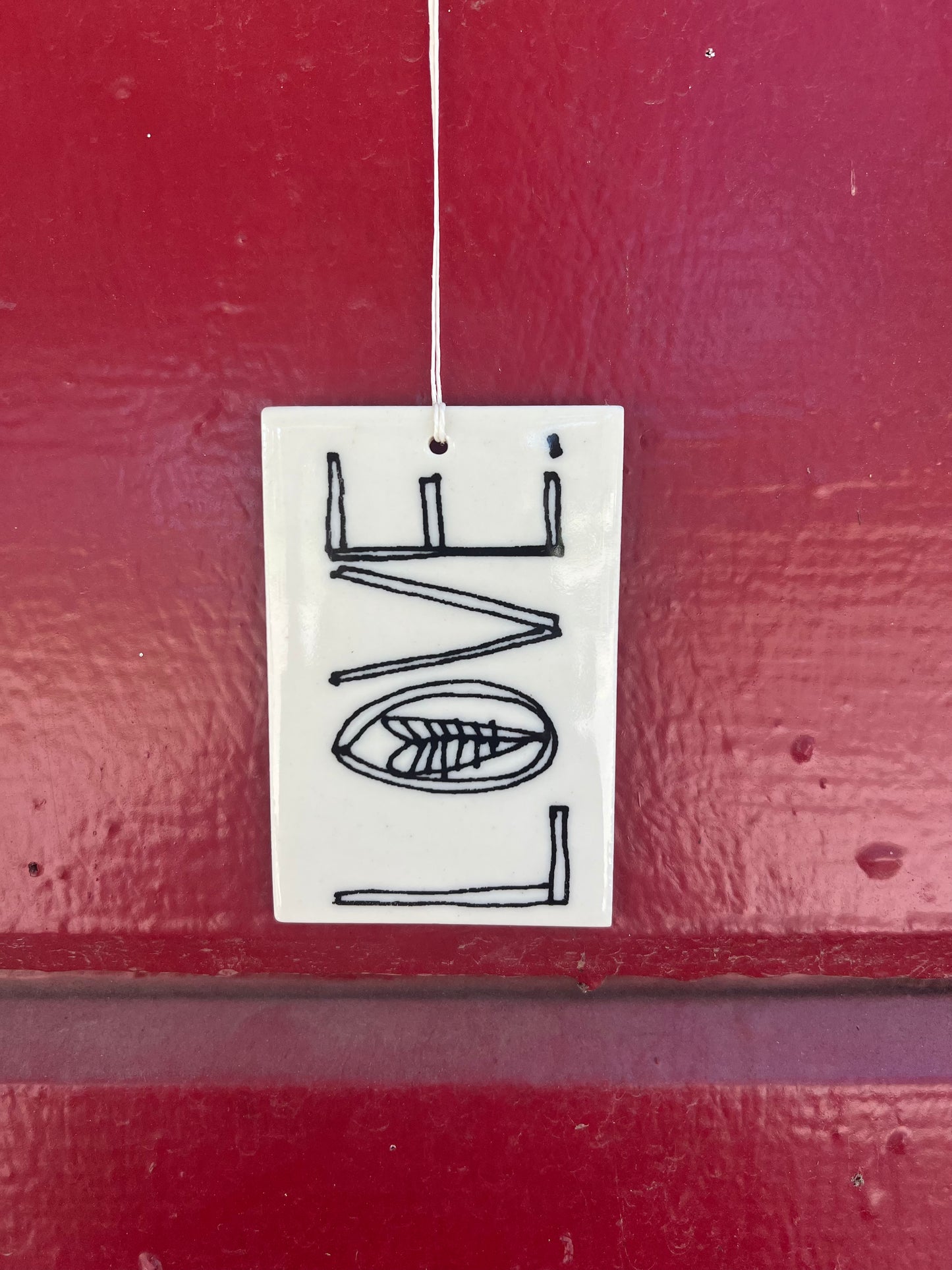 Small Screenprinted Wall Tags