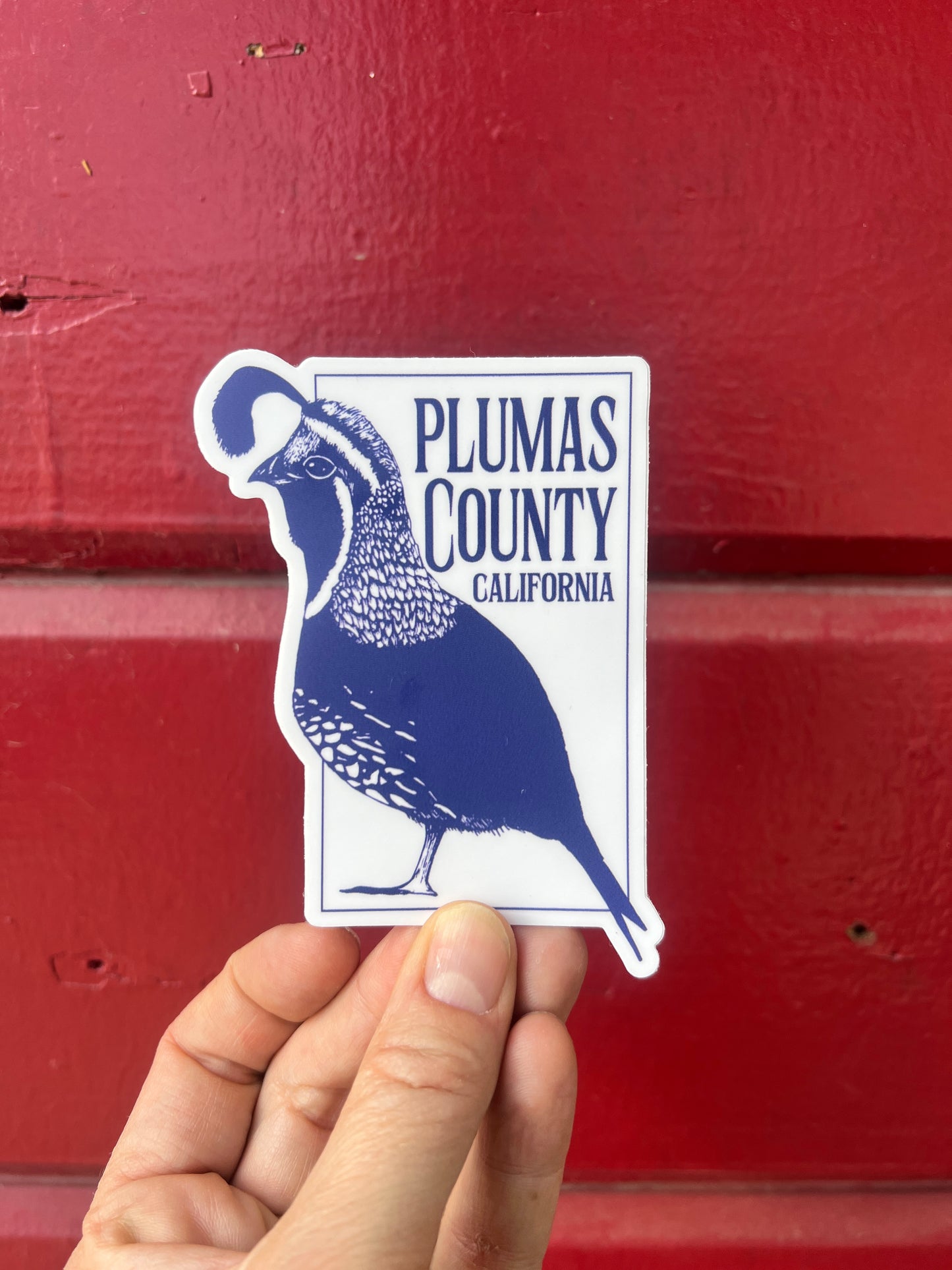 Plumas County Quail Sticker