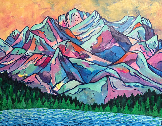 Sierra Buttes in Full Color Print