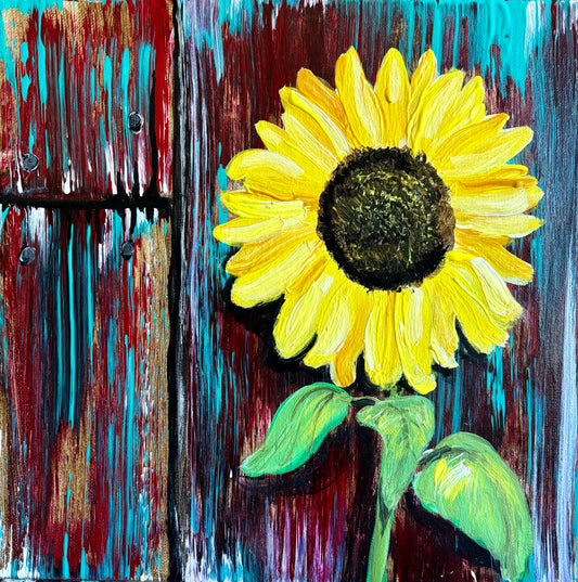 Painting Under the Pines - "Barn Flower" 8/16