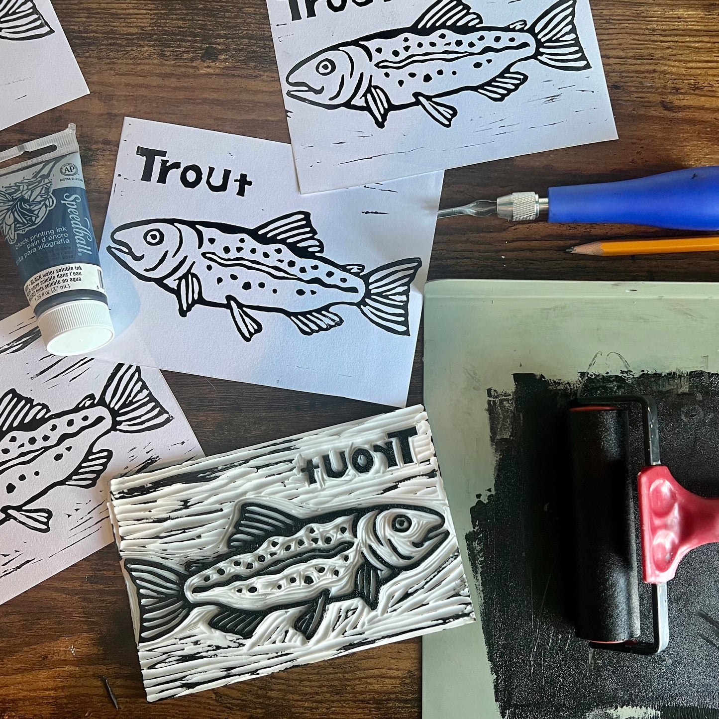 Block Printing on Fabric - Thursday June 25th, 5:30-7:30pm