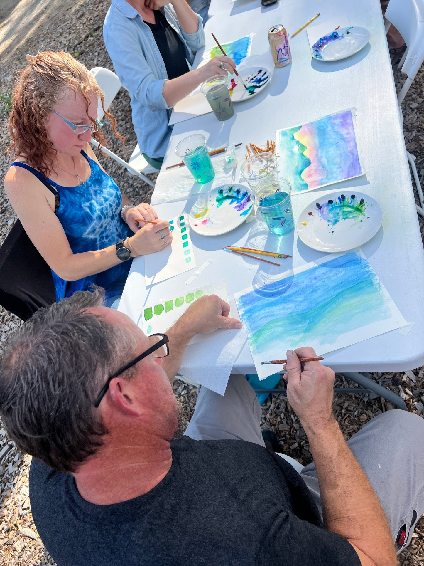 Watercolor Mountains & Moon Phases - Thursday July 2nd, 5:30-7:30pm