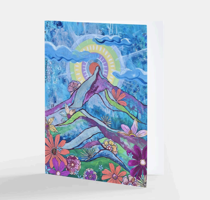 Mountain Blooming Card
