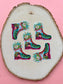 Take a Hike, Hiking Boot & Flowers Vinyl Sticker