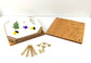 Hardwood Flower Press With Floral Design | 7"x7"
