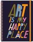 Happy Place Hardcover Spiral Sketchbook