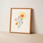 Wildflower Sun II Art Print - Hush Poppy Collection: 8" x 10"
