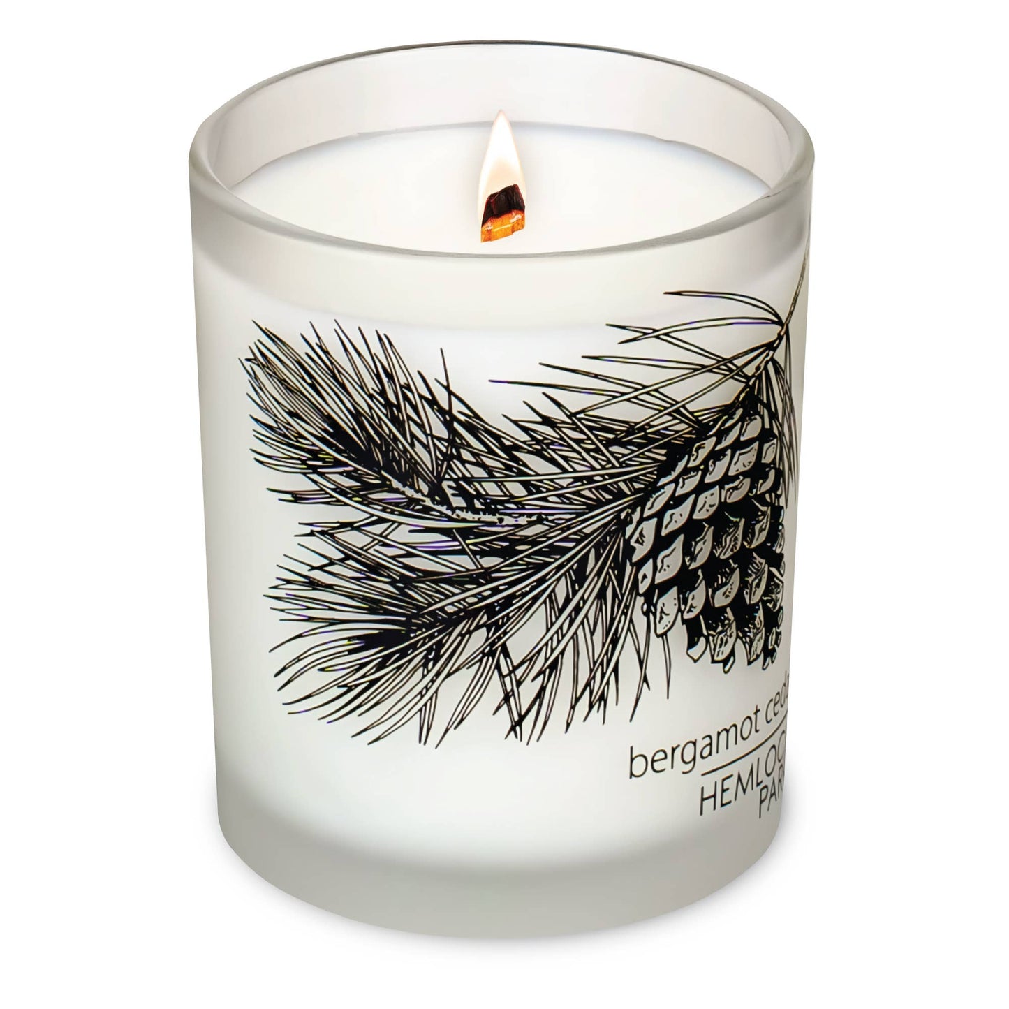 Bergamot Cedar Frosted Jar Candle
