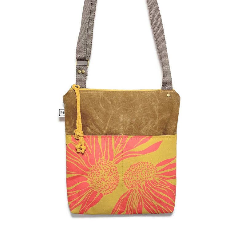 Weekdayer - Coneflower // Floral Crossbody Bag: Lemonade