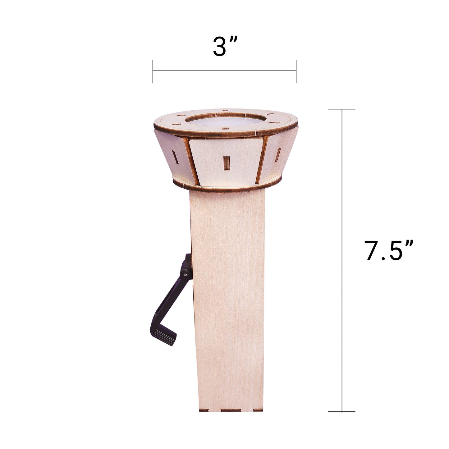 Hand-Crank Flashlight DIY Kit, Educational STEM Toy for Kids