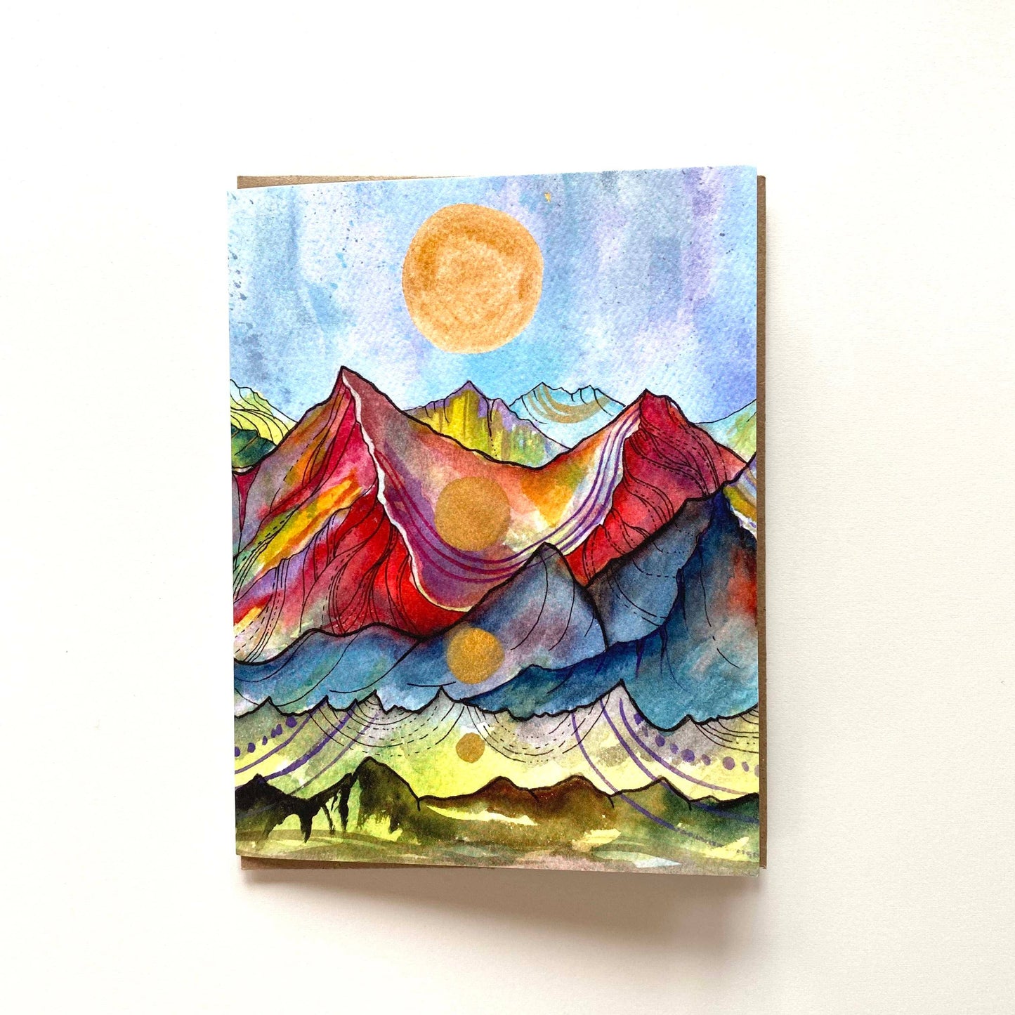 Soul Rise Mountain Art Card