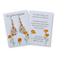 California Poppy in Rhea Earrings