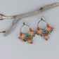 Sun Circle Macrame Earrings / Sterling Silver / Sedona