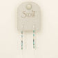 Chromacolor Miyuki Thread Earring - Turquoise Multi/Silver