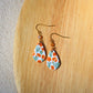 California Poppy in Rhea Earrings