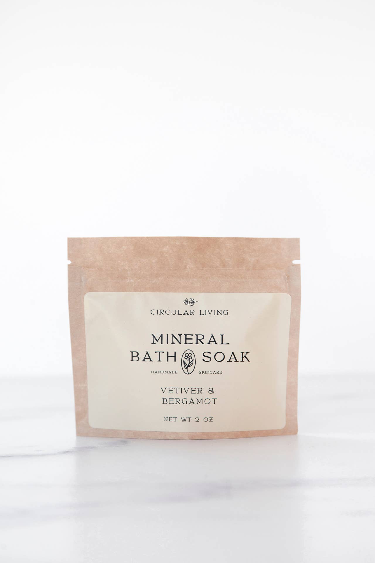 Mineral Bath Soak Sachet - Vetiver & Bergamot
