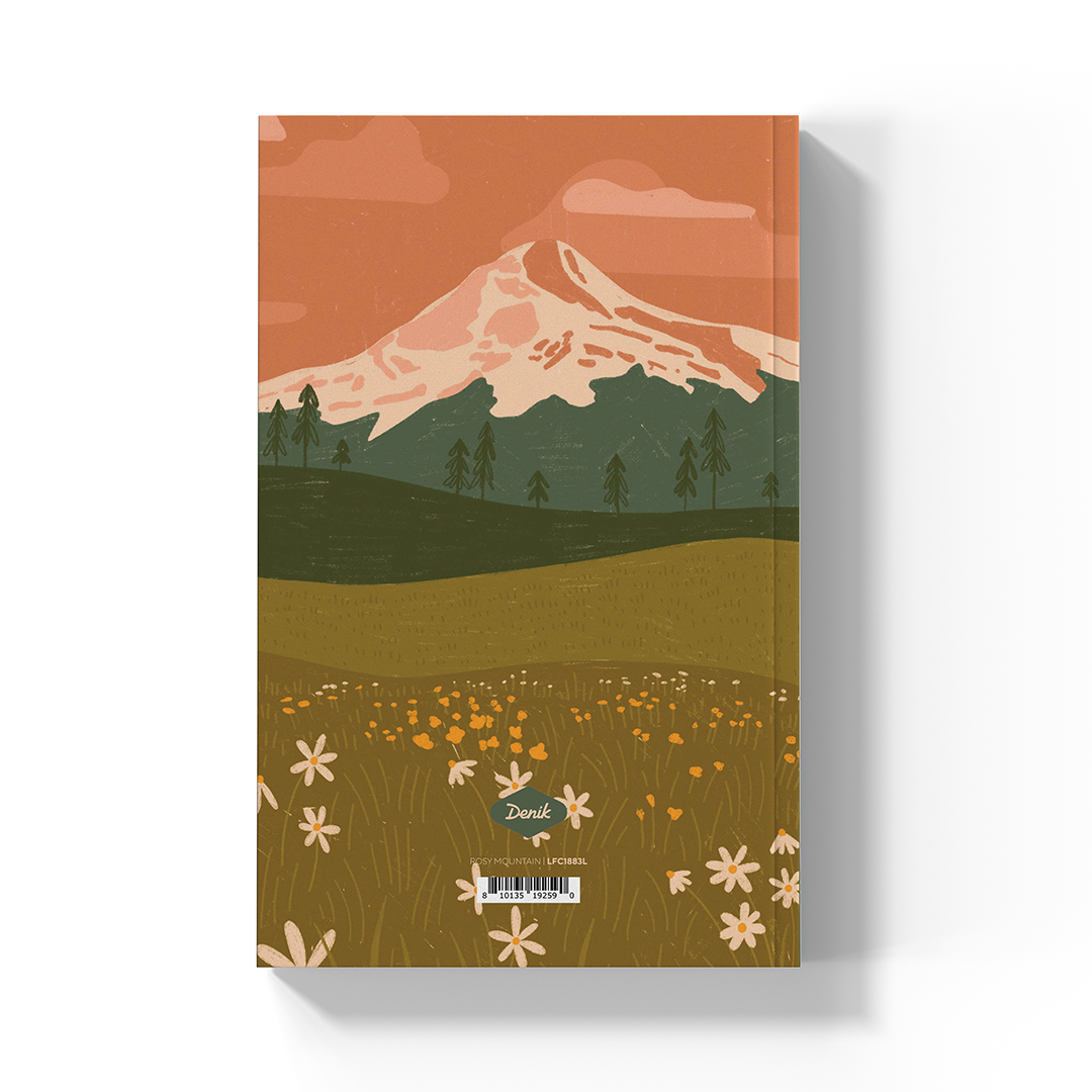 Rosy Mountain  Soft Touch Classic Layflat Notebook Journal