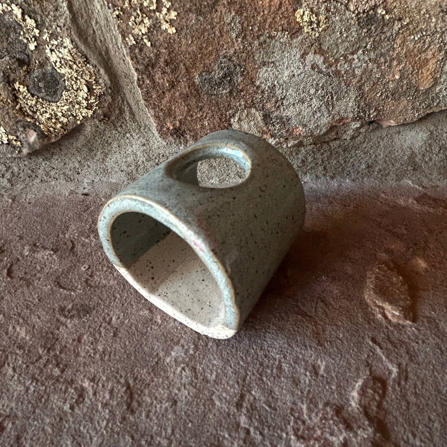 Blue ceramics Air Plant or Palo Santo Holder