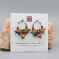 Sun Circle Macrame Earrings / Sterling Silver / Sedona