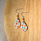 California Poppy in Rhea Earrings