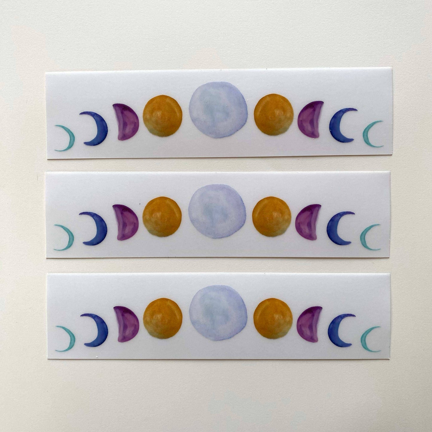 Moon Phases Clear Sticker