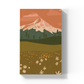 Rosy Mountain  Soft Touch Classic Layflat Notebook Journal