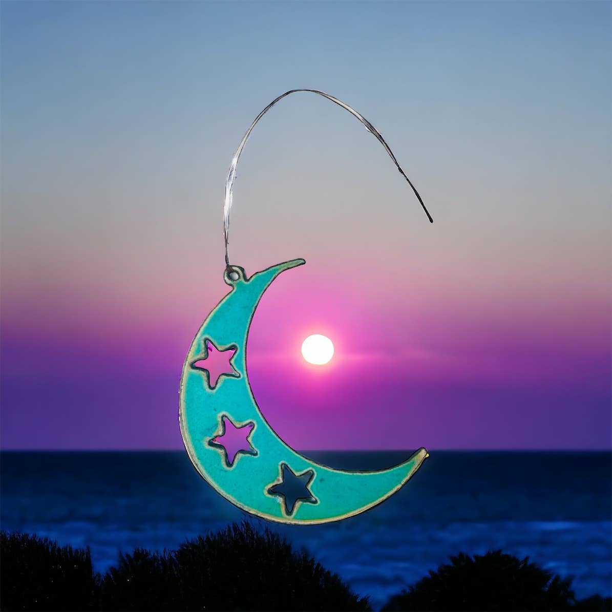 Metal Moon Ornament