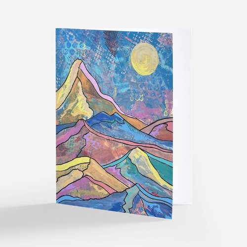 Pastel Mountains Card