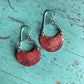 Copper Crescent Earrings