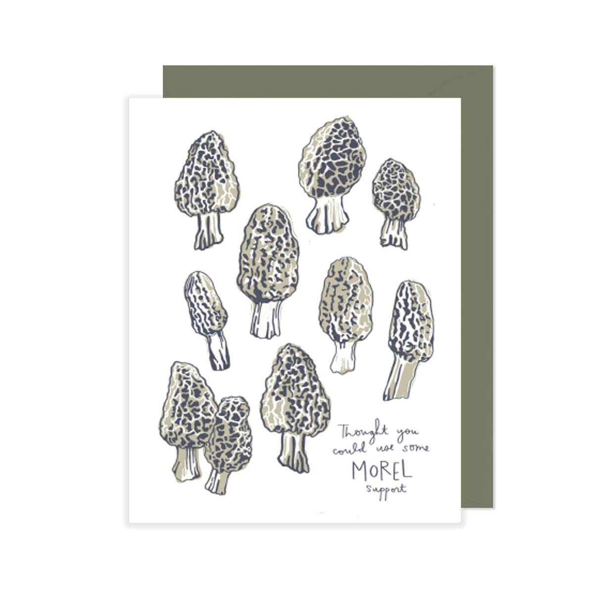 Morel Support - Mushroom Encouragement Card