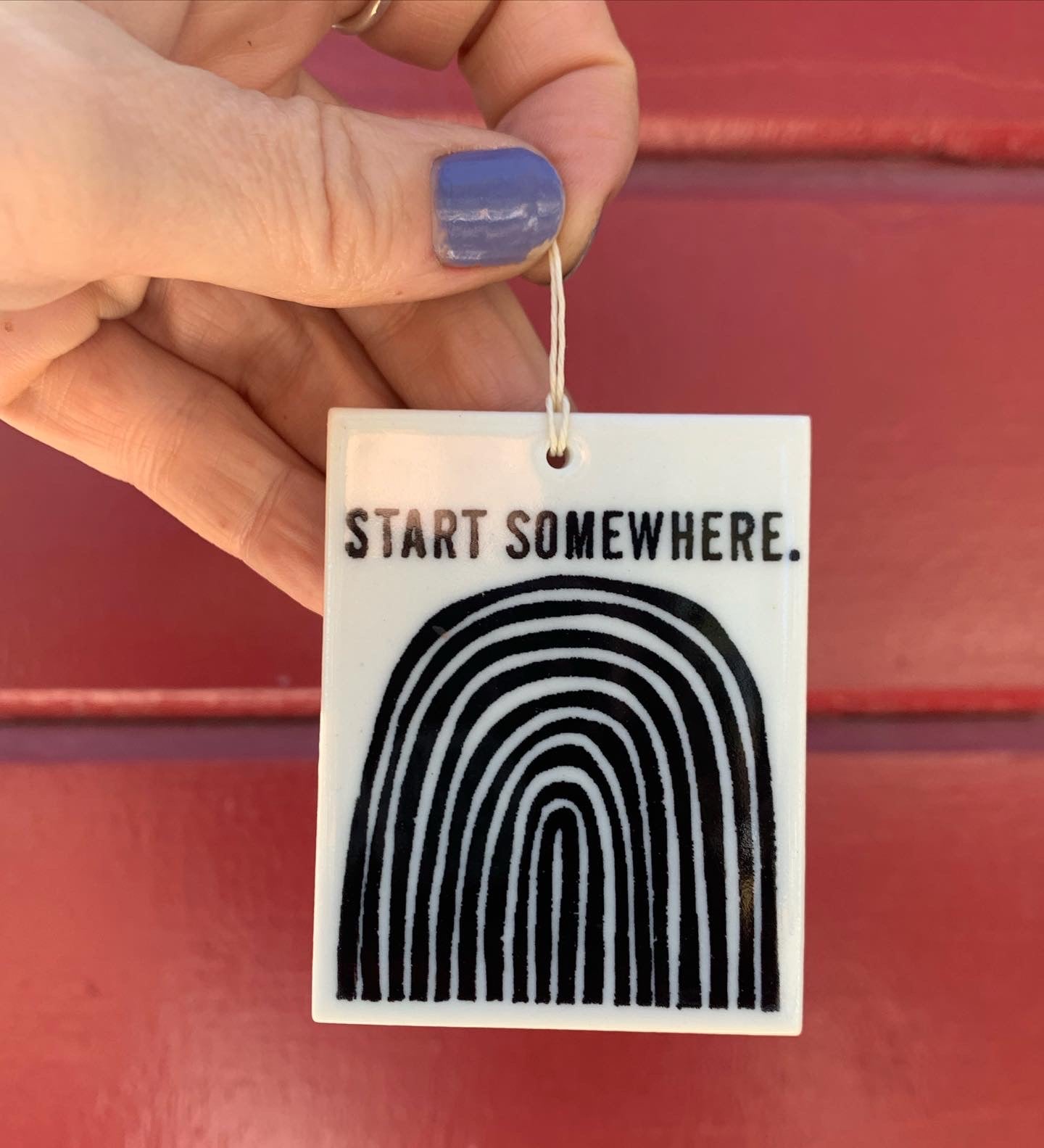 Small Screenprinted Wall Tags