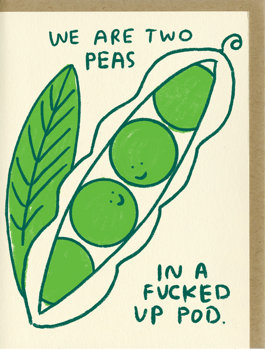 Two Peas in a F*cked up Pod Card