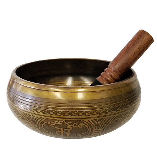 Tibetan Om Singing Bowl - 5"