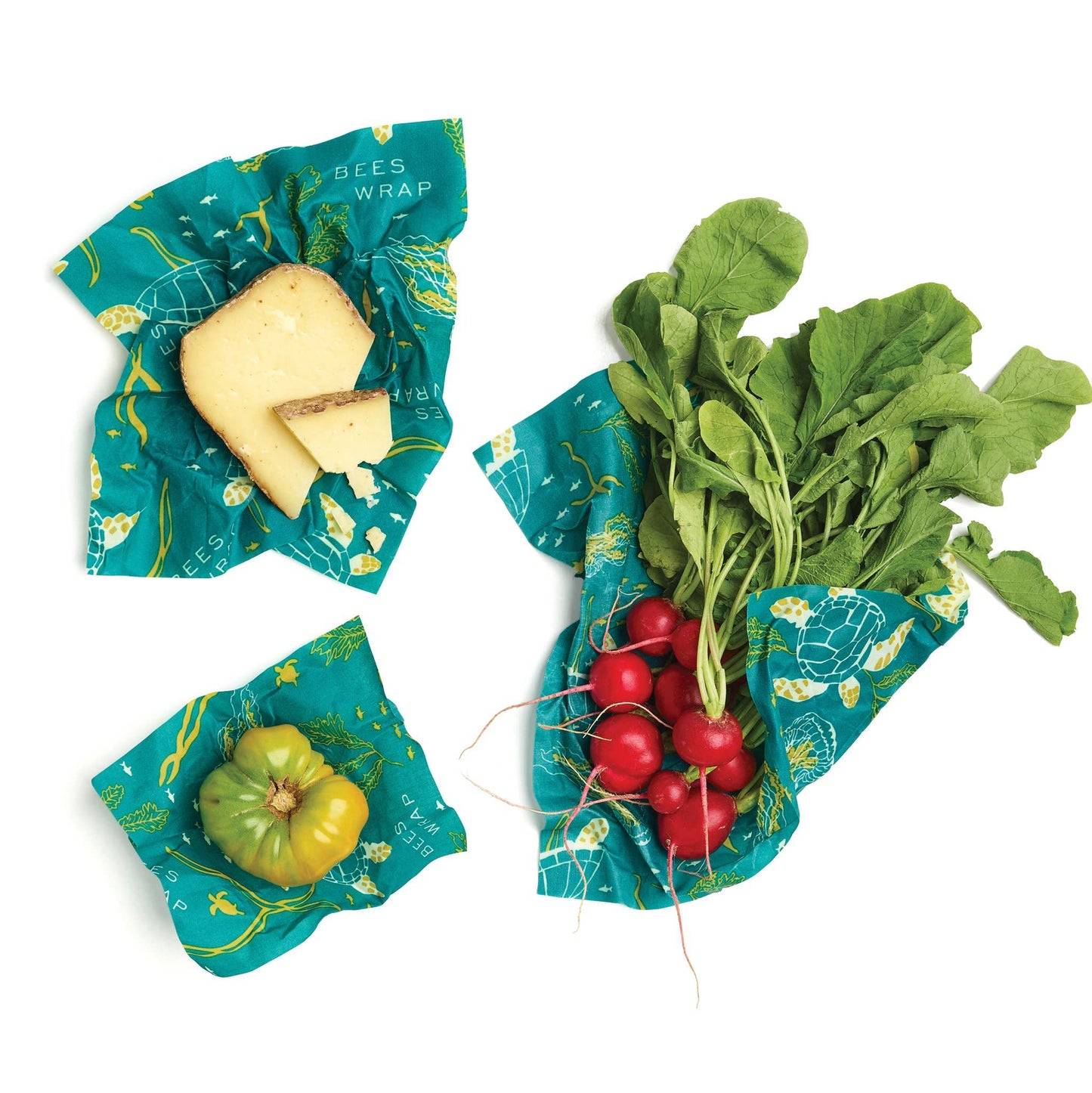 Ocean Print Food Wrap - Pack of 3 Assorted Sizes