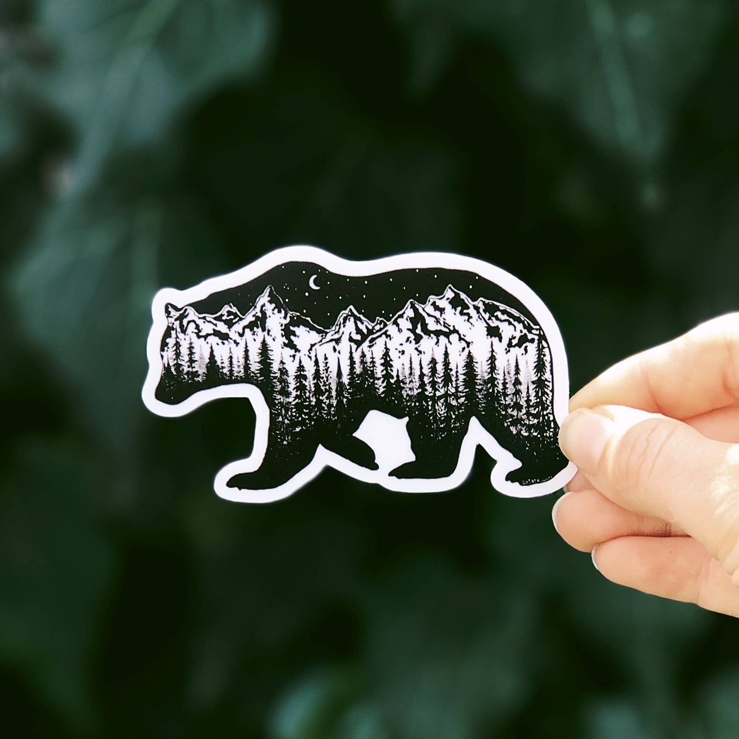 Mountain Bear Vinyl Sticker