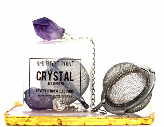 Amethyst Crystal Tea Infuser Ball